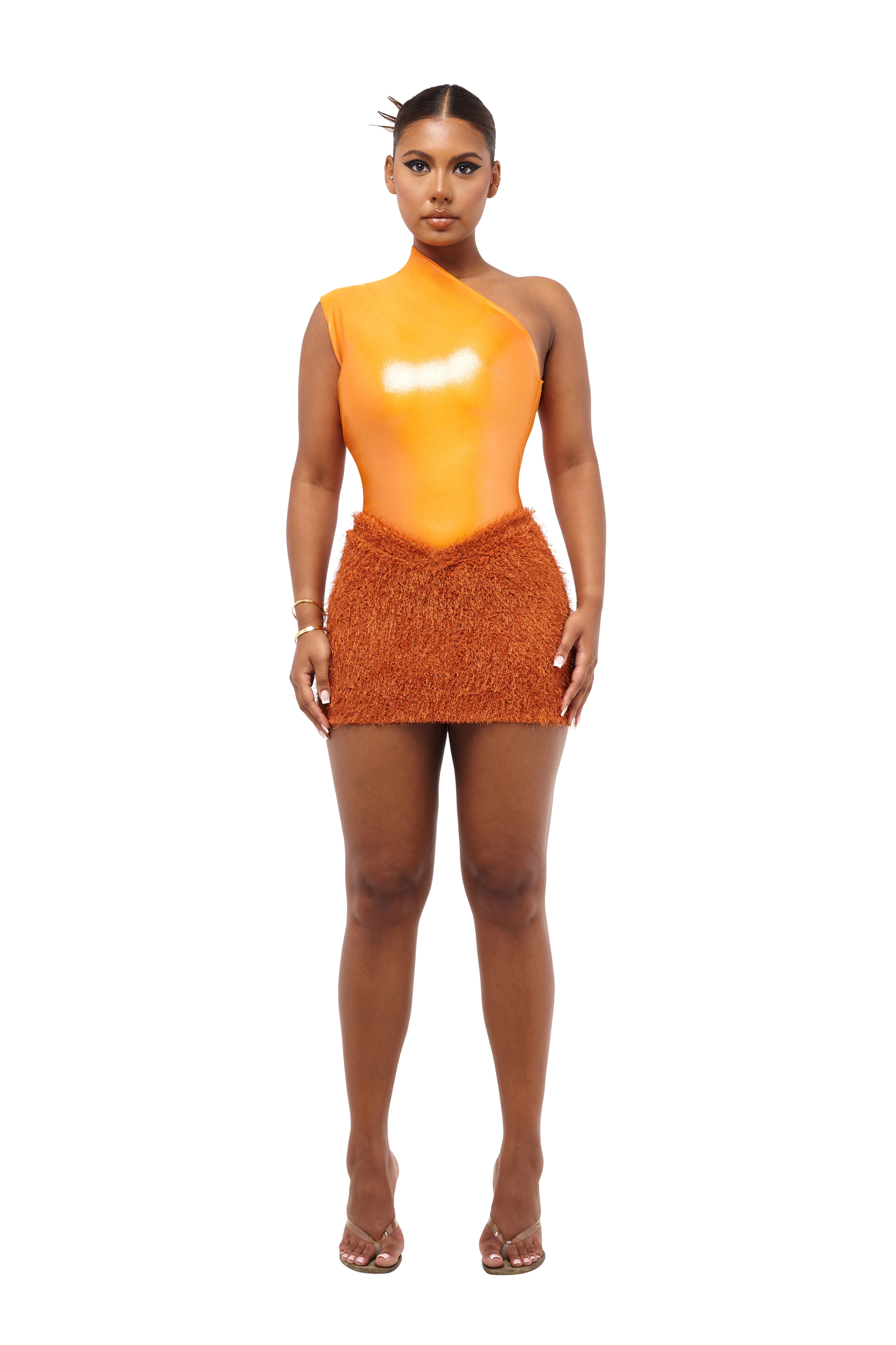 KAIBU MINI SKIRT - ANEMONE ORANGE