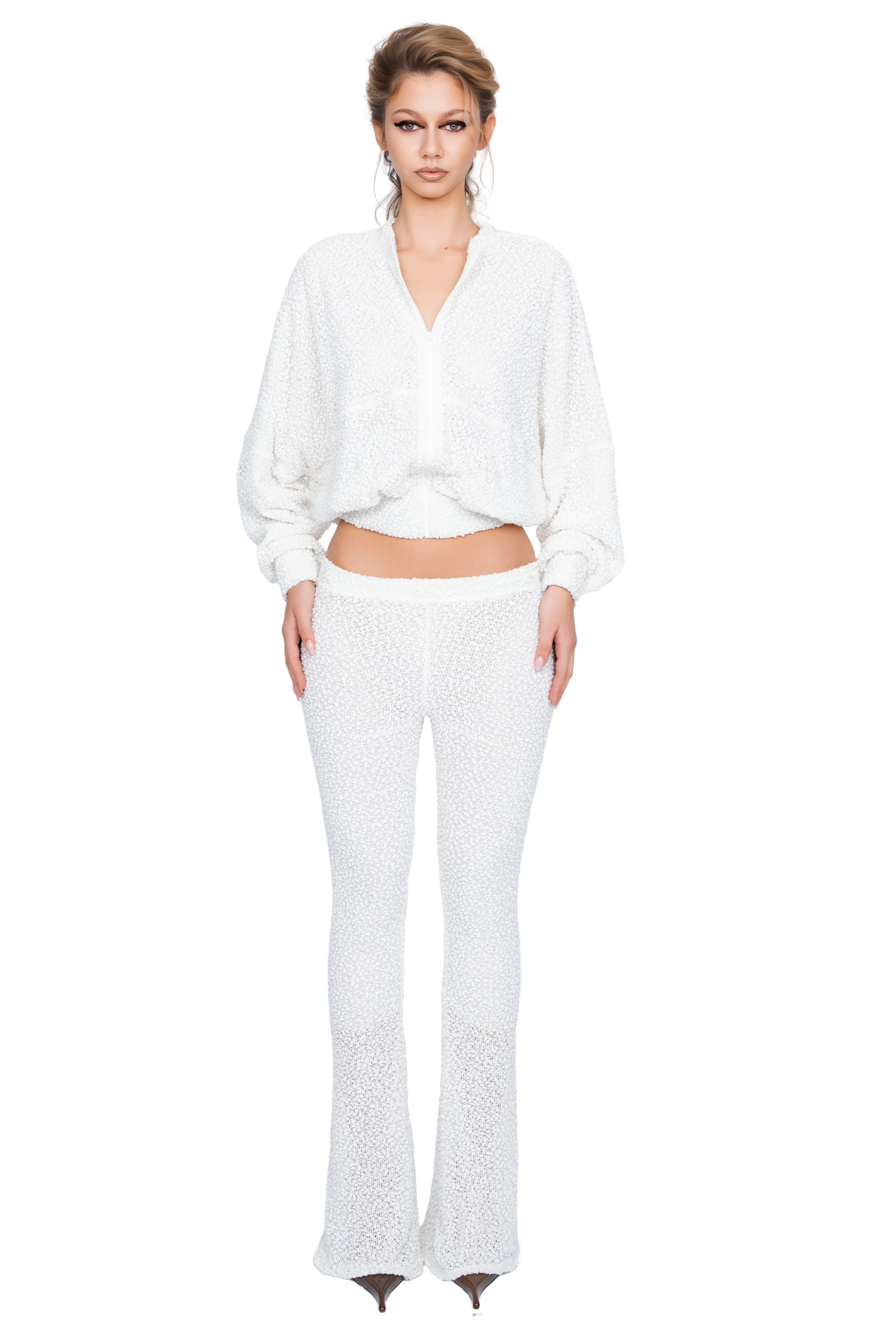 Palla Bianca Bomber Jacket - Opal Cream